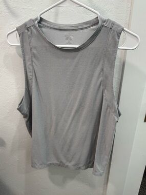 Old Navy Light Gray Crewneck Muscle Tank